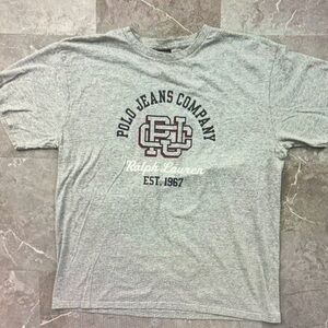 Ralph Lauren Gray Polo Jeans Graphic Tee